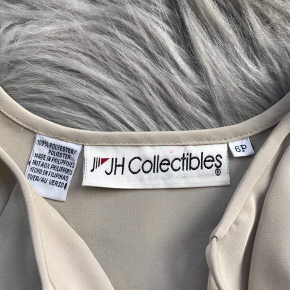 J. H. Silk Button Down Blouse - Picture 2 of 3